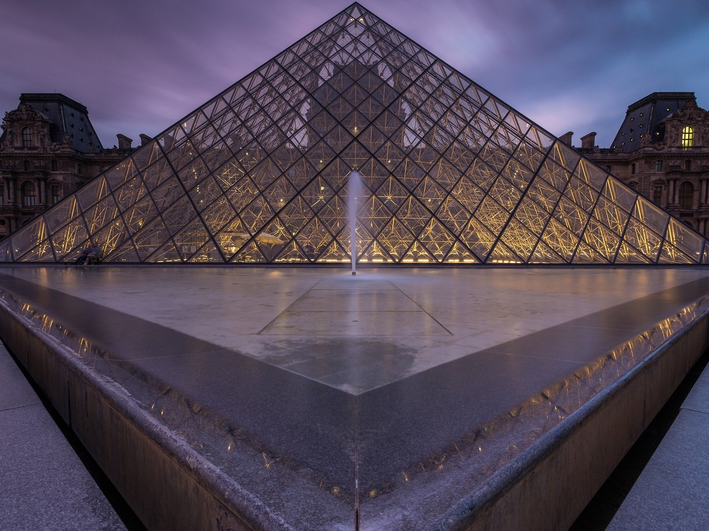 Обои париж, пирамида, стекло, франция, лувр, музей, paris, pyramid, glass, france, the louvre, museum разрешение 2560x1600 Загрузить