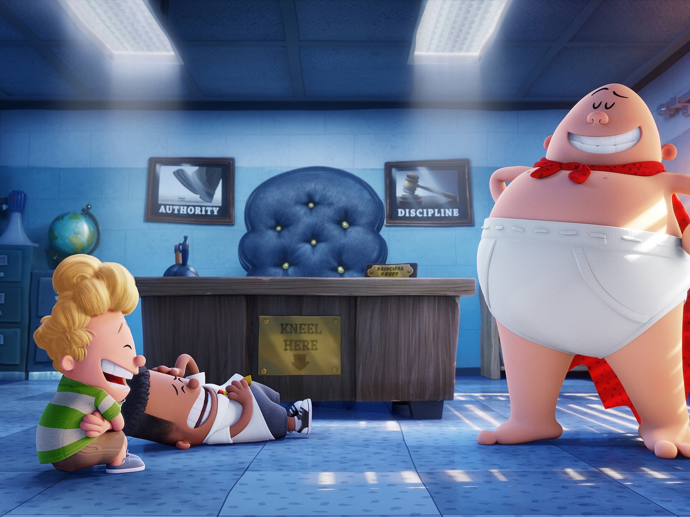 Обои анимация, captain underpants, george beard, harold hutchins, animation разрешение 3390x1860 Загрузить