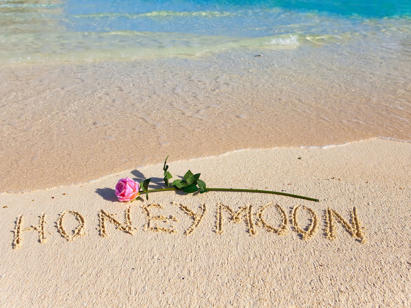 Обои honeymoon, море, цветок, песок, пляж, роза, романтик, тропическая, влюбленная, sea, flower, sand, beach, rose, romantic, tropical, love разрешение 3500x2326 Загрузить
