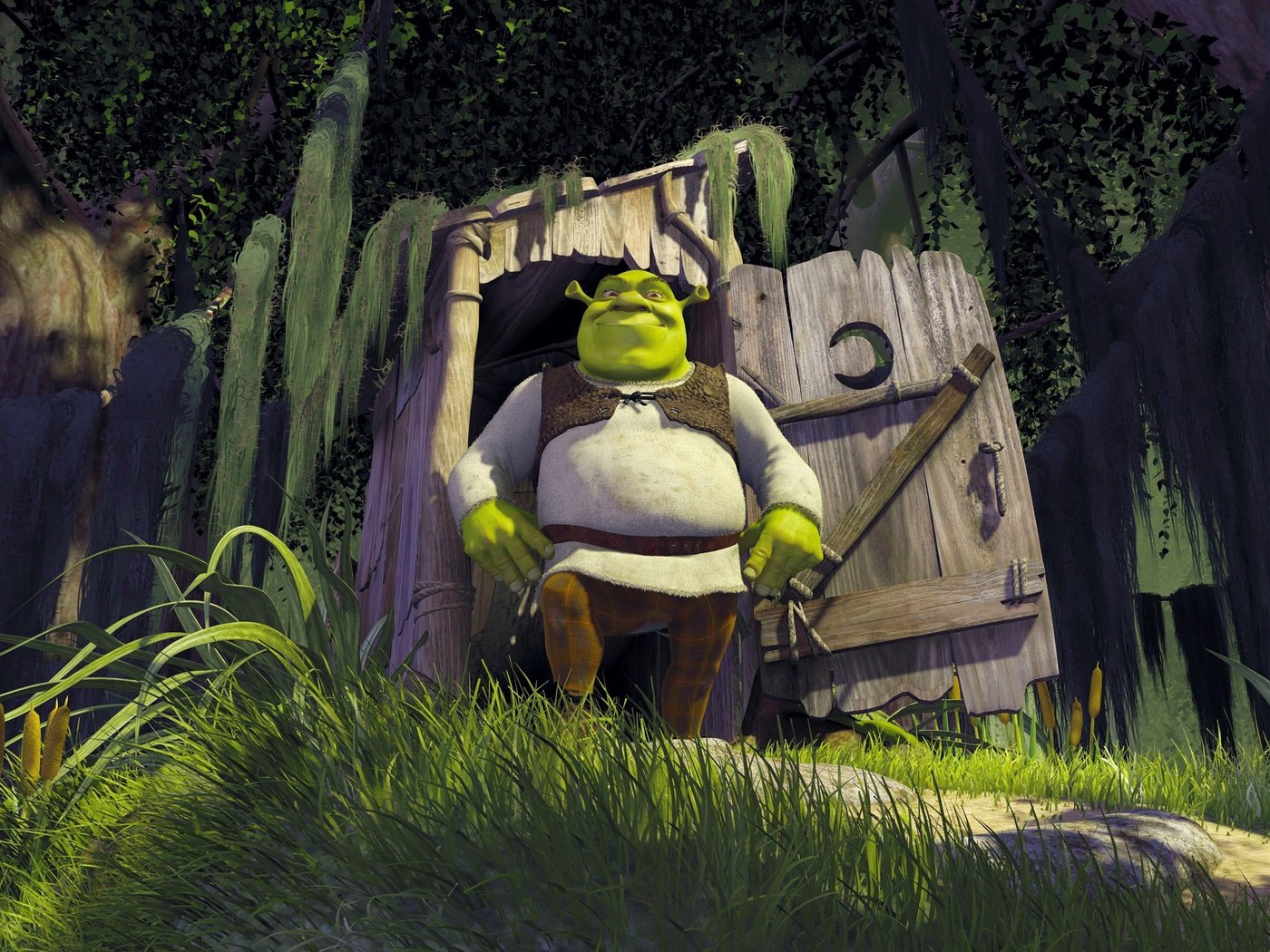 Обои мультфильм, шрек, шрэк, cartoon, shrek разрешение 3000x1808 Загрузить