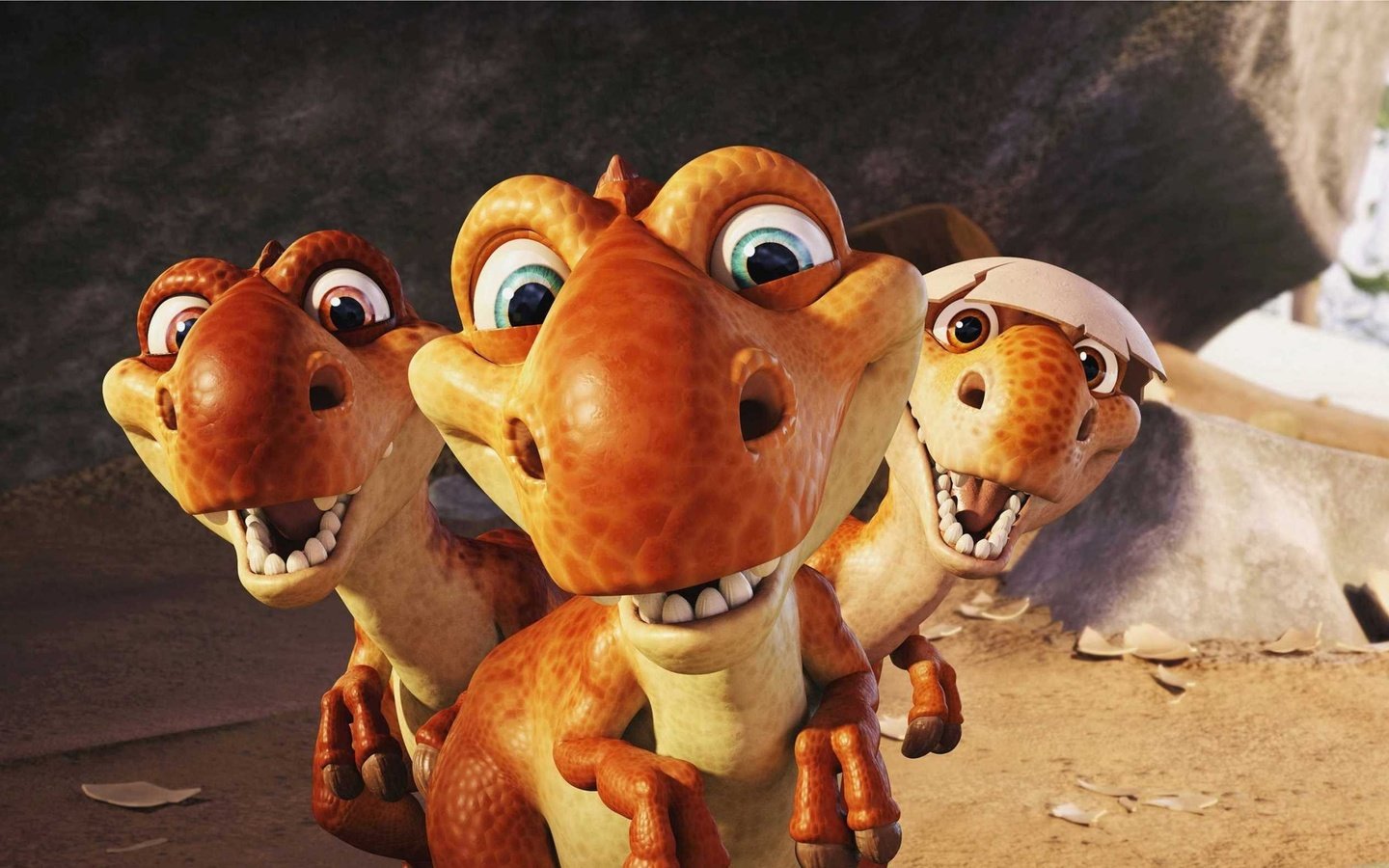 Обои мультфильм, ледниковый период, динозавры, cartoon, ice age, dinosaurs разрешение 2819x1581 Загрузить