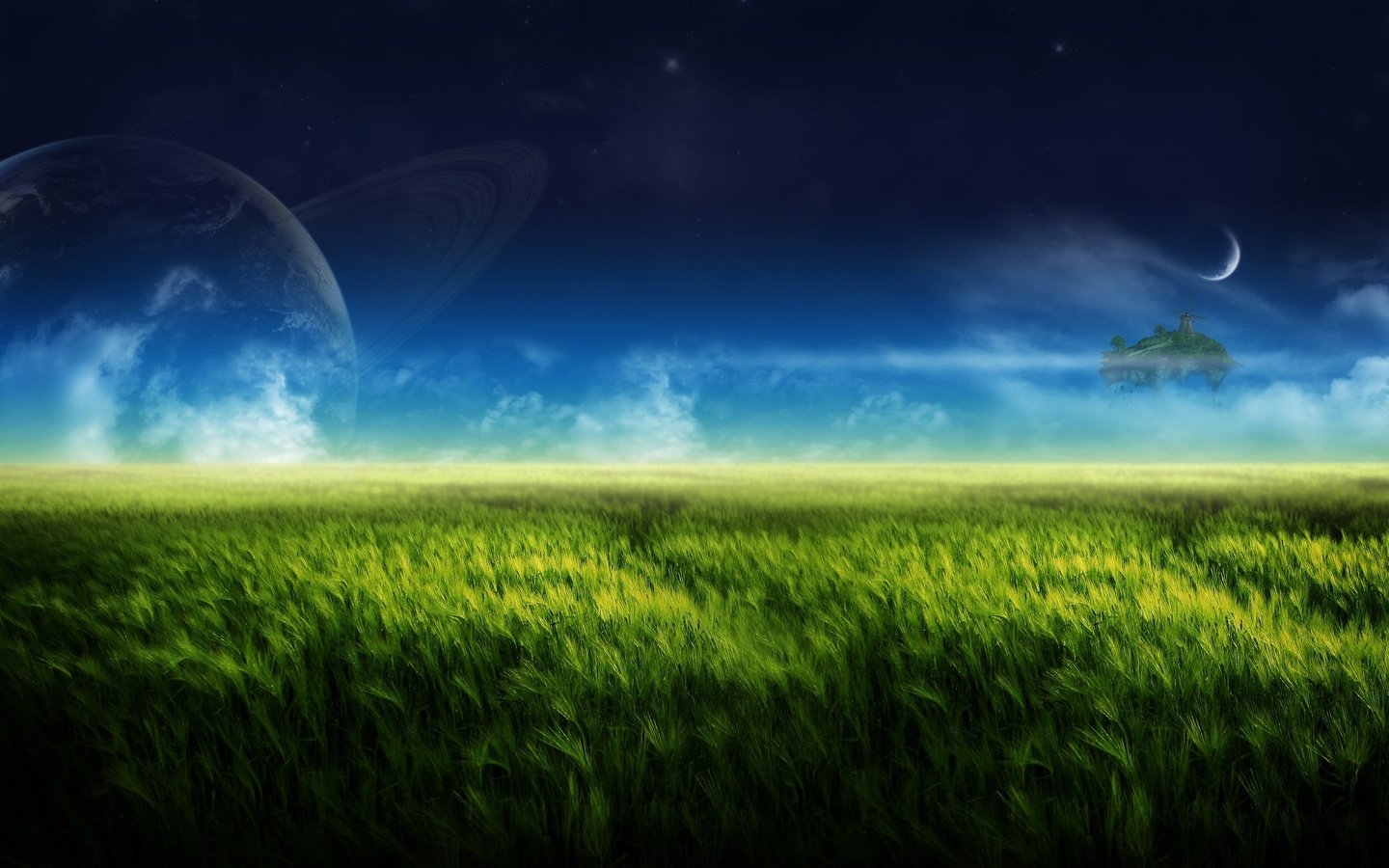 Обои природа, зелень, луна, остров, nature, greens, the moon, island разрешение 2560x1600 Загрузить