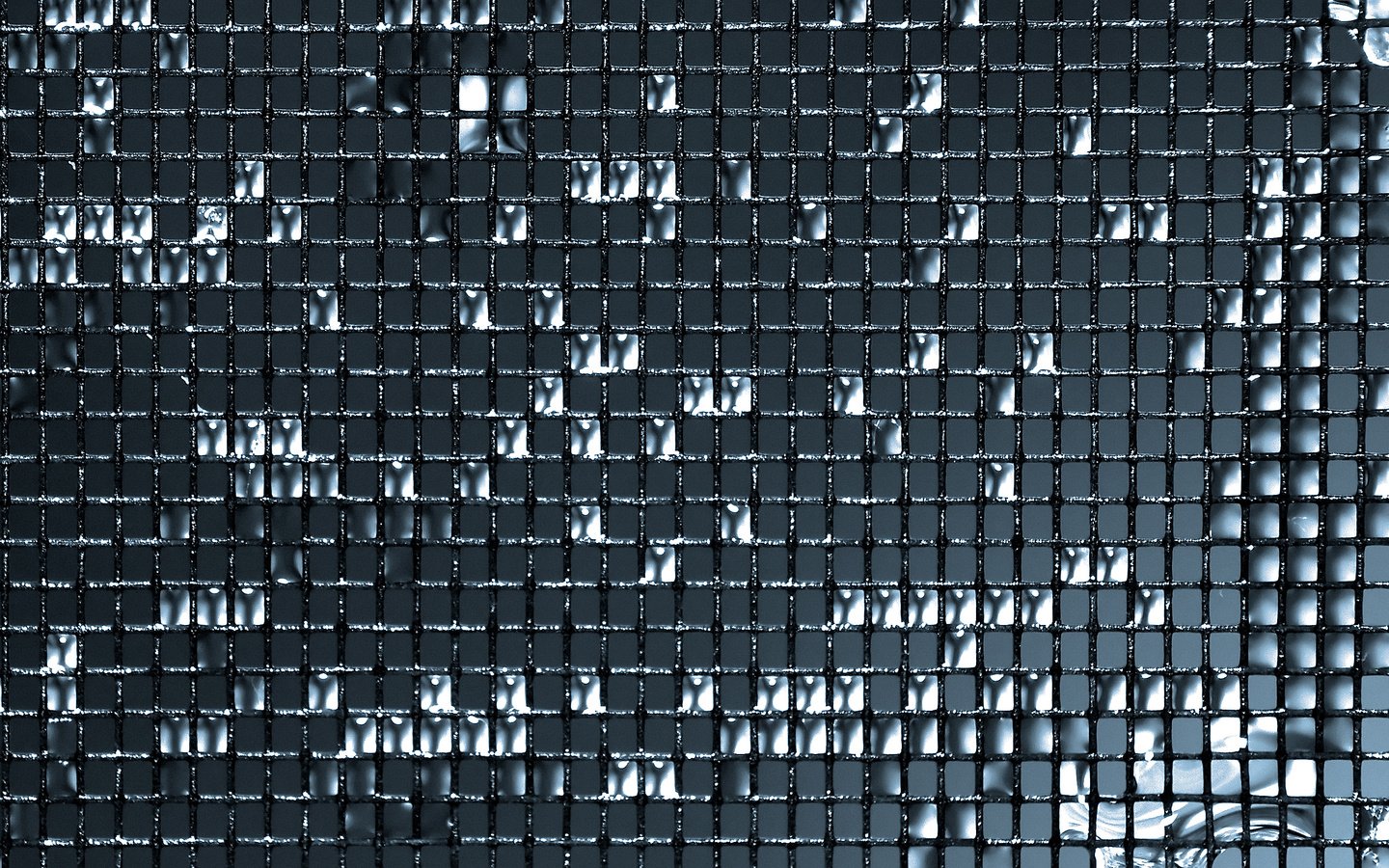 Обои вода, капли, сетка, решетка, water, drops, mesh, grille разрешение 2560x1600 Загрузить