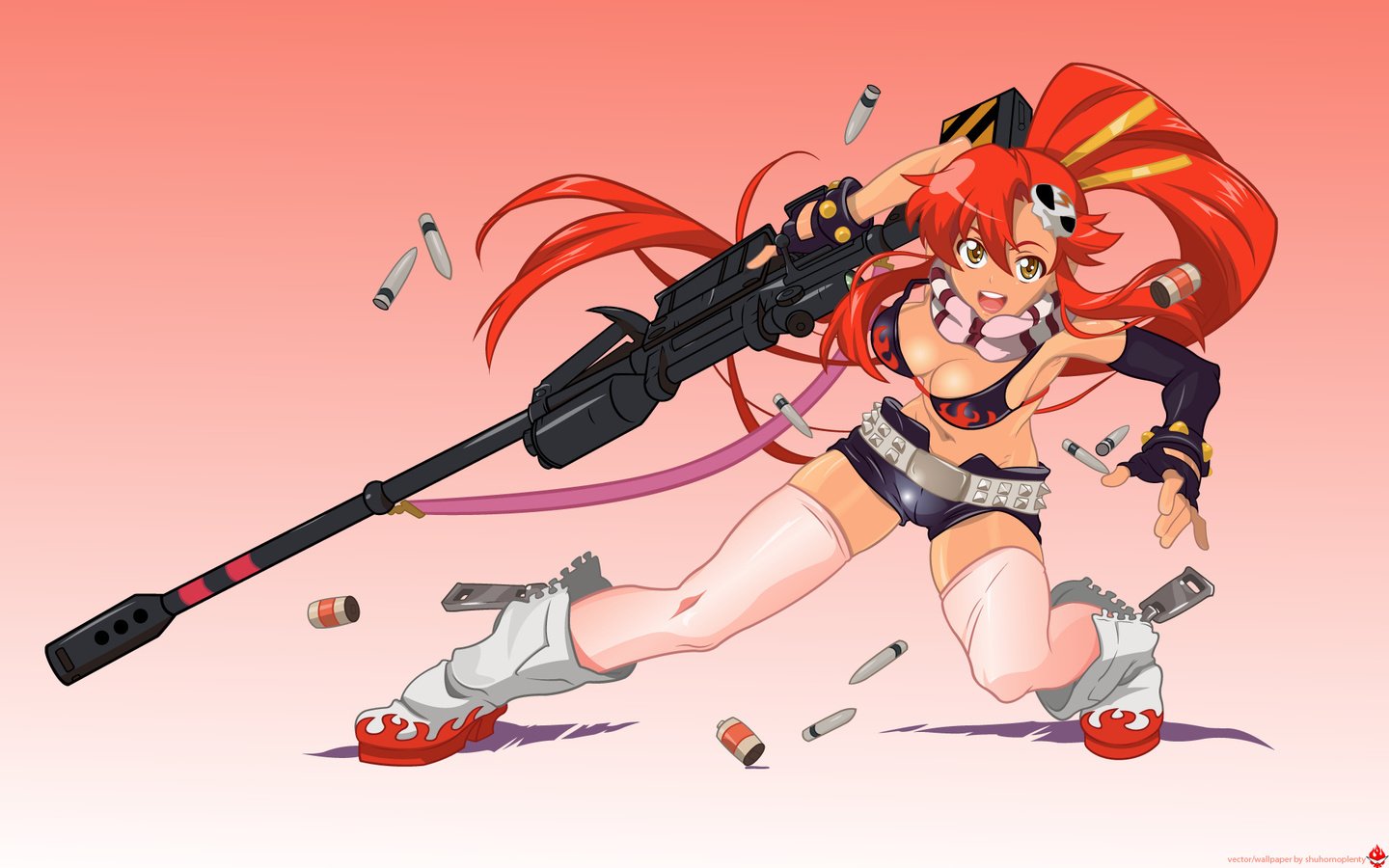 Обои девушка, аниме, gurren lagann, yoko littner, yoko, girl, anime разрешение 1920x1200 Загрузить