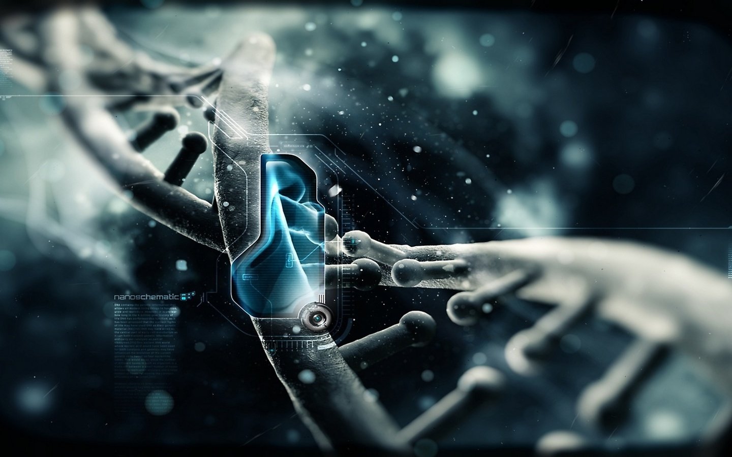 Обои спираль днк, the dna helix разрешение 1920x1080 Загрузить