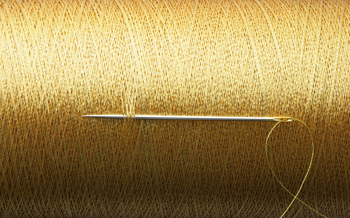 Обои нити, золото, игла, нить, золотая, катушка, бобинный, thread, gold, needle, coil, reel разрешение 3392x2046 Загрузить