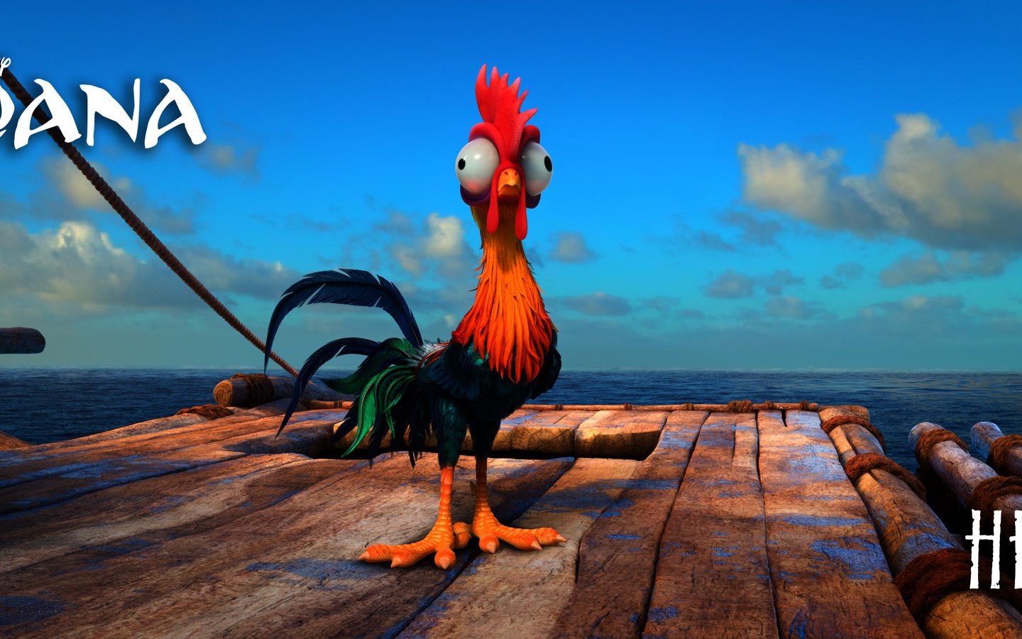 Обои дисней, моана, heihei, хей-хей, disney, moana, hey-hey разрешение 3840x1608 Загрузить