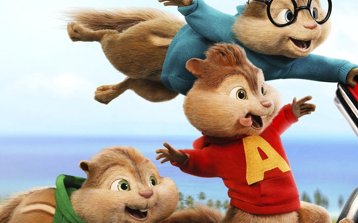 Обои мультфильм, бурундуки, alvin and the chipmunks, элвин и бурундуки, элвин, саймон, теодор, cartoon, chipmunks разрешение 3840x2160 Загрузить