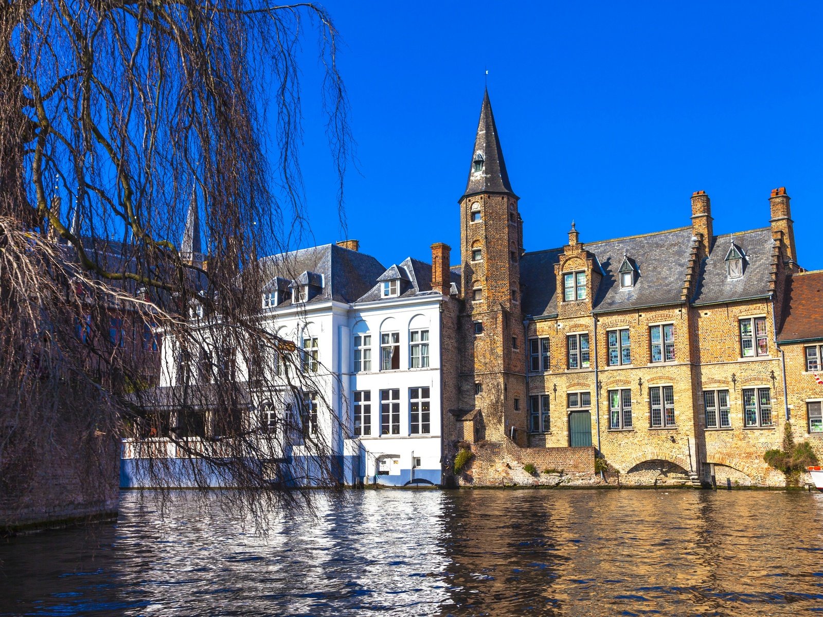 Обои дома, бельгия, брюгге, brugge, водный канал, home, belgium, bruges, water channel разрешение 2880x1920 Загрузить