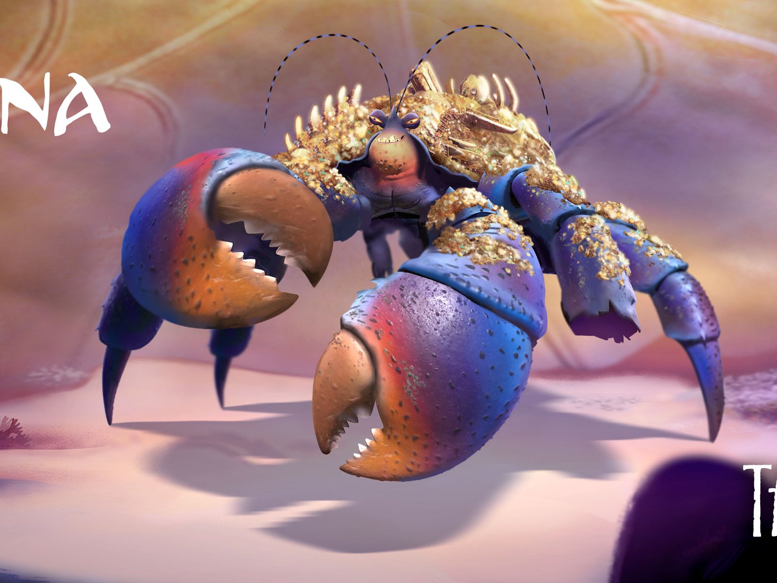 Обои дисней, моана, таматоа, disney, moana, tamatoa разрешение 3840x1608 Загрузить