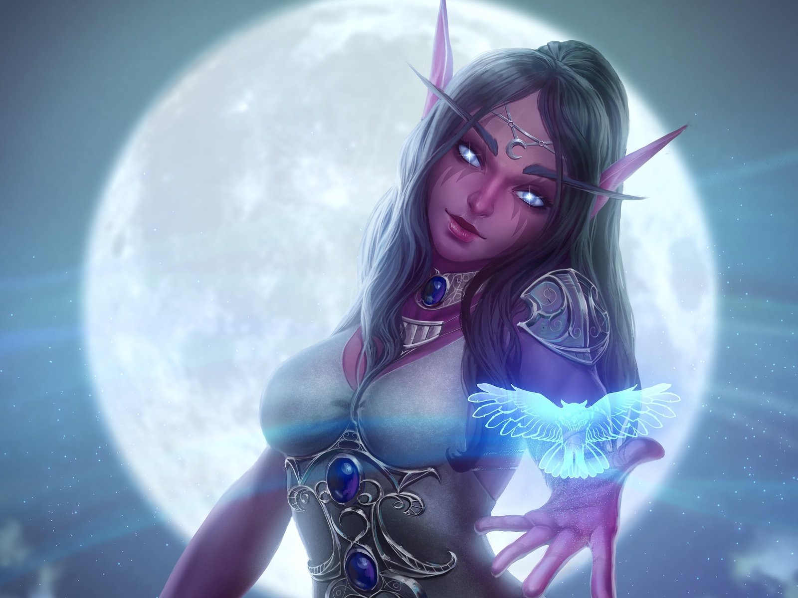 Обои арт, tyrande, девушка, варкрафт, ночная эльфийка, мир варкрафта, ух, hearthstone, heroes of the storm, heroes of warcraft, tyrande whisperwind, art, girl, warcraft, night elf, world of warcraft, wow разрешение 3000x2388 Загрузить