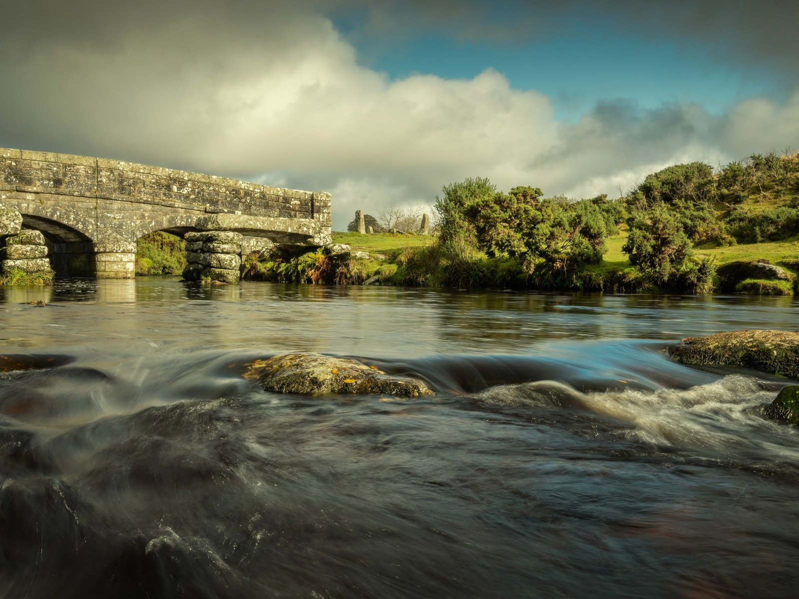 Обои река, природа, мост, river, nature, bridge разрешение 3840x2160 Загрузить