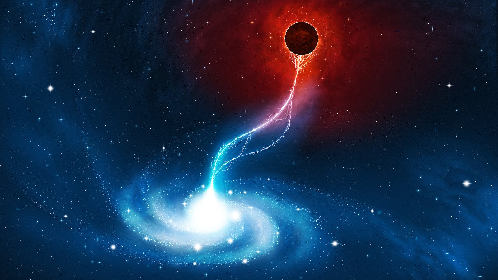 Обои звезды, черная дыра, галактика, stars, black hole, galaxy разрешение 2560x1600 Загрузить