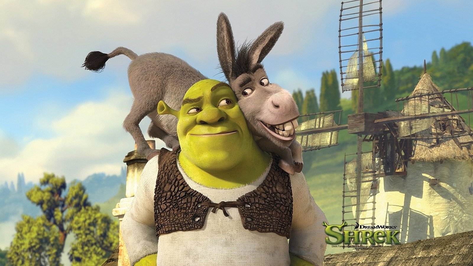 Обои осел, шрек, 1235, donkey, shrek разрешение 1920x1080 Загрузить