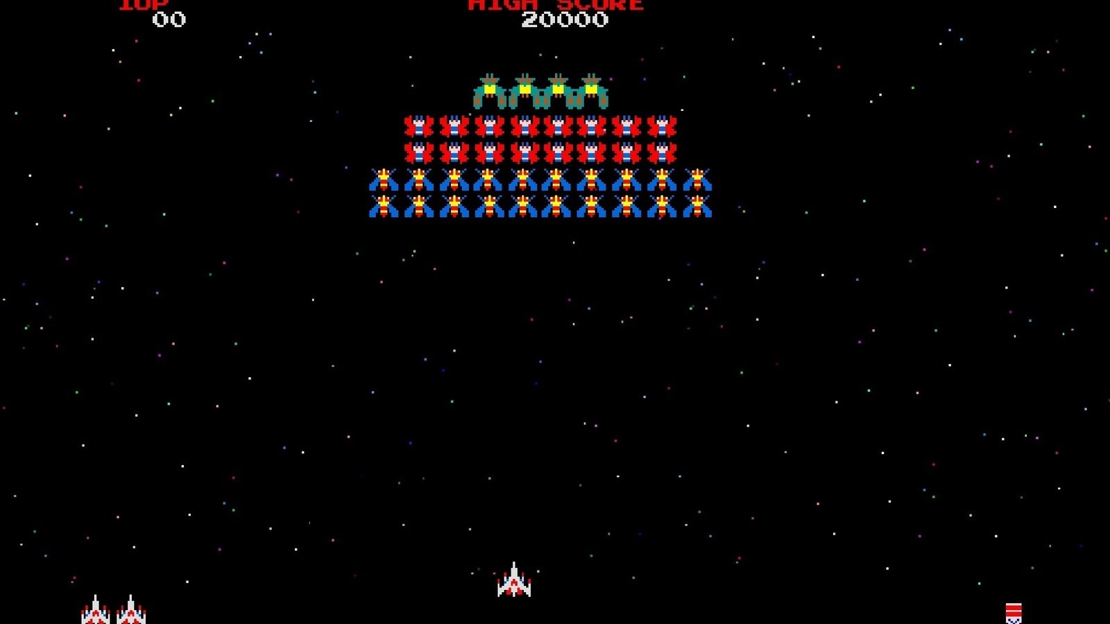 Обои galaxian, nes, dendy, galaga, nintendo, 8-bit разрешение 1920x1200 Загрузить