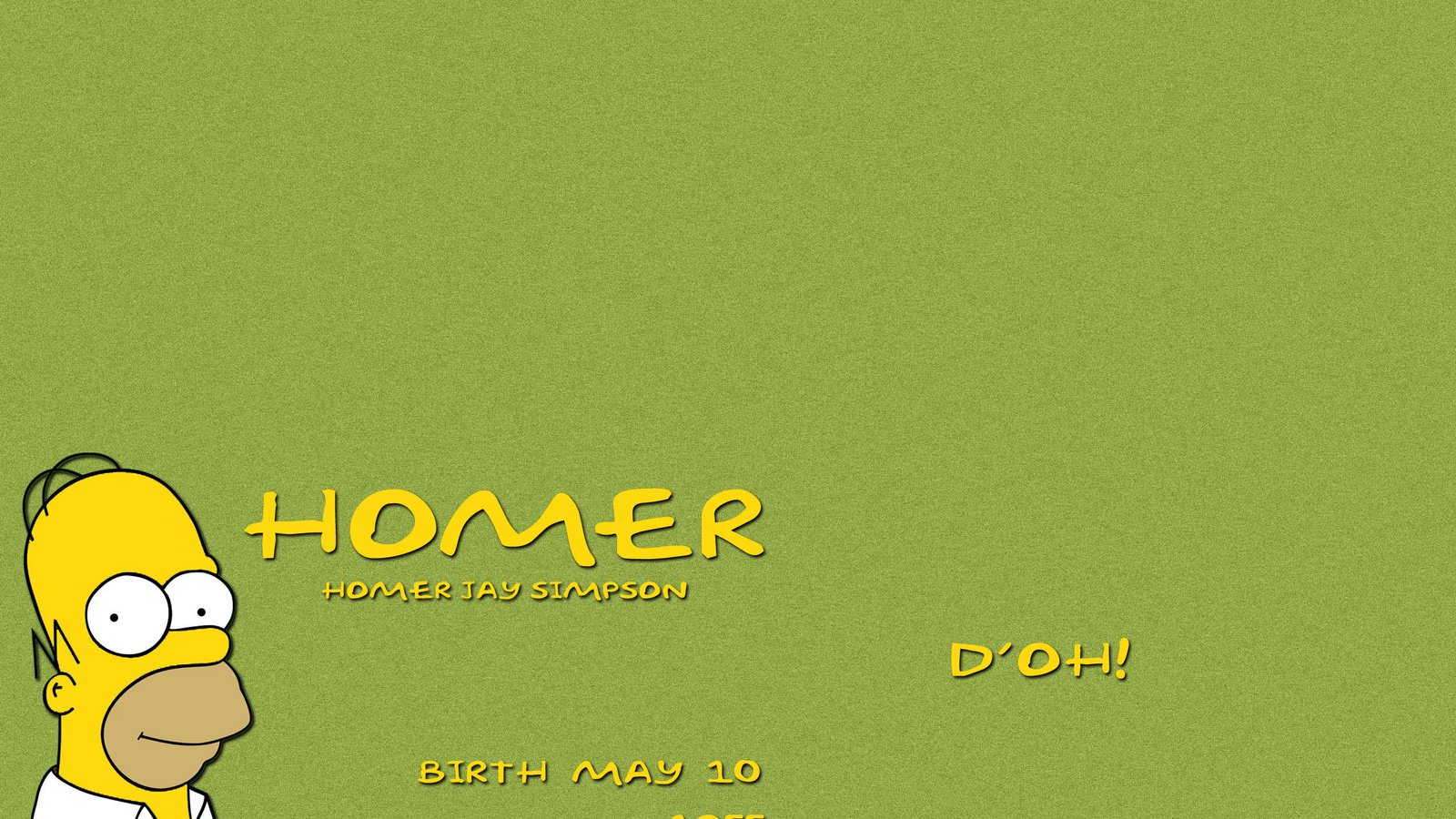 Обои гомер, gsimpsons, stupid, рождение, homer, birth разрешение 2560x1600 Загрузить