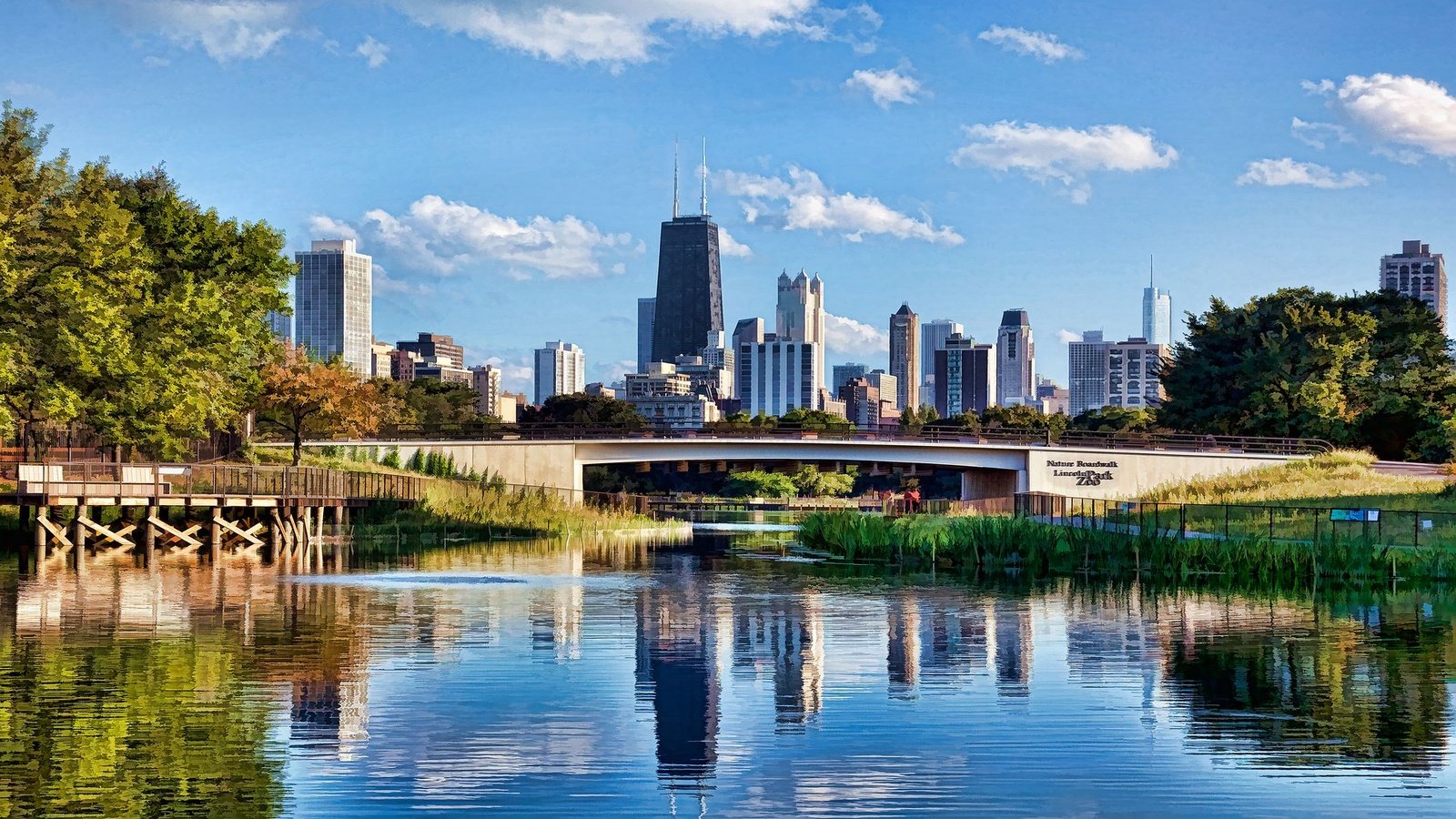 Обои линкольн парк в чикаго, lincoln park in chicago разрешение 1920x1080 Загрузить