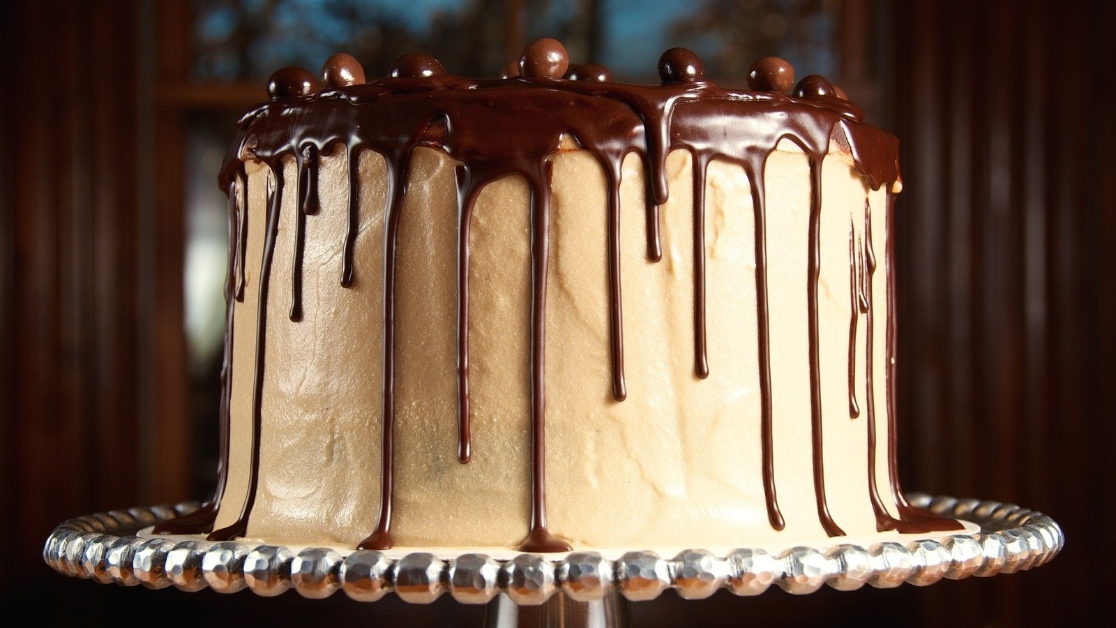 Обои шоколад, сладкое, торт, глазурь, chocolate, sweet, cake, glaze разрешение 1920x1200 Загрузить