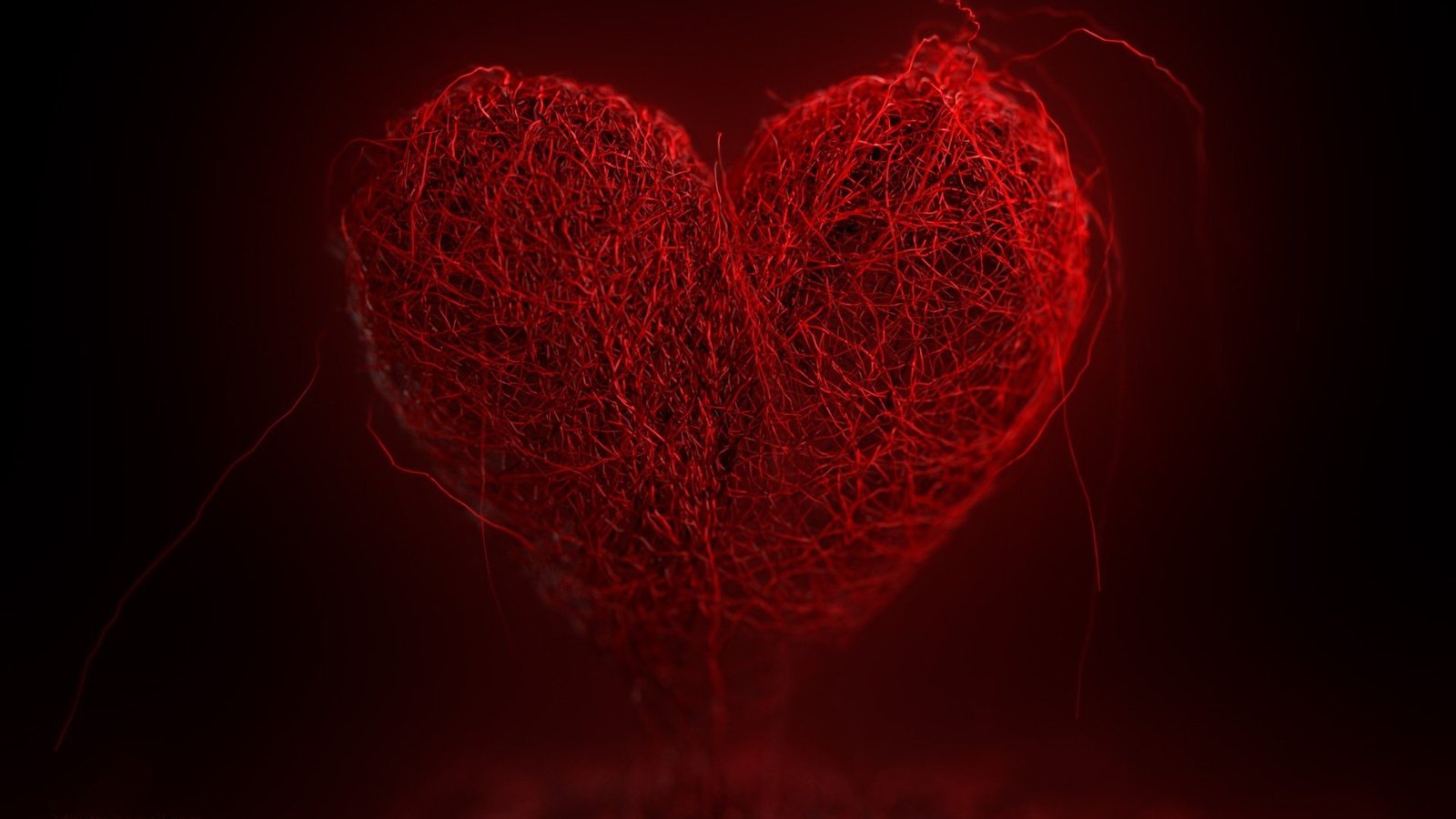 Обои фон, сердечко, сердце, темный фон, нити, красное сердце, background, heart, the dark background, thread, red heart разрешение 1920x1200 Загрузить