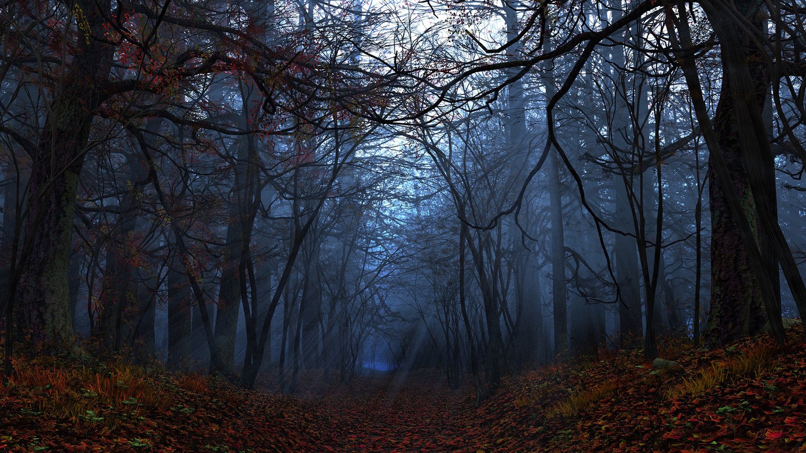 Обои свет, деревья, лес, листья, лучи, осень, light, trees, forest, leaves, rays, autumn разрешение 1920x1200 Загрузить