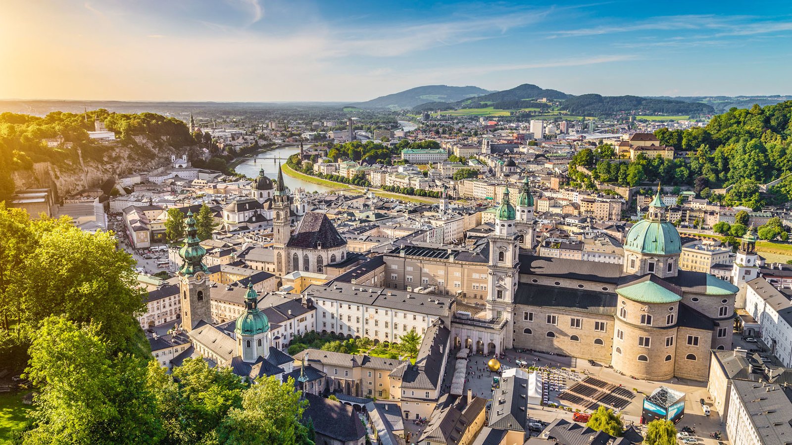 Обои город, австрия, европа, зальцбург, the city, austria, europe, salzburg разрешение 1920x1200 Загрузить