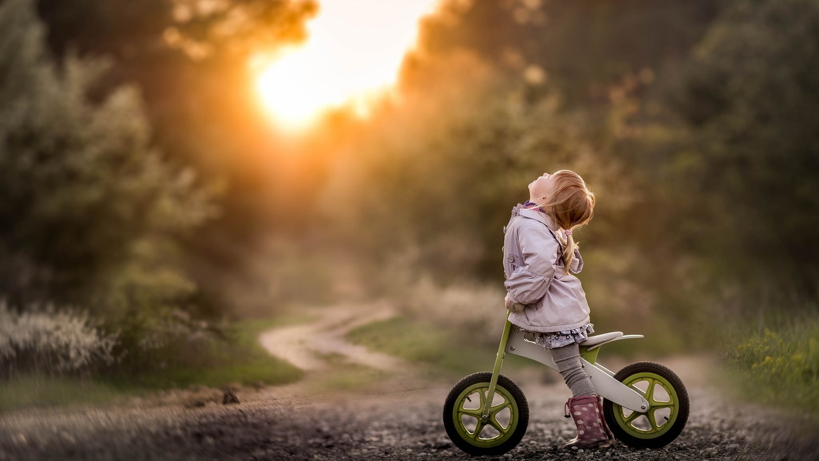 Обои дорога, дети, девочка, ребенок, велосипед, road, children, girl, child, bike разрешение 1920x1200 Загрузить