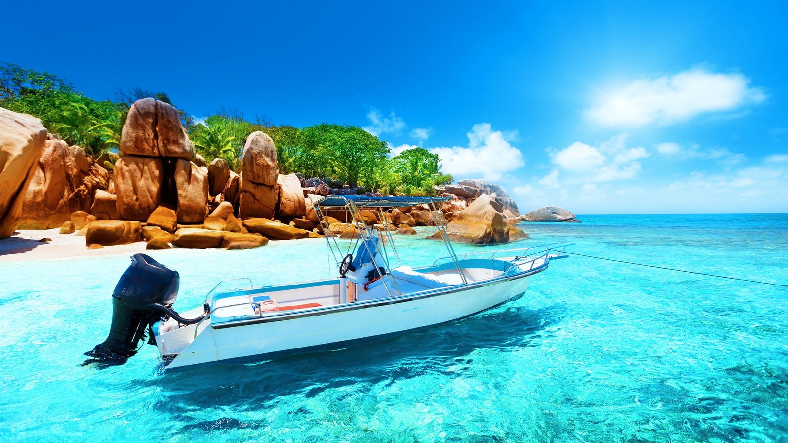 Обои море, лодка, остров, тропики, сейшелы, sea, boat, island, tropics, seychelles разрешение 2463x1539 Загрузить