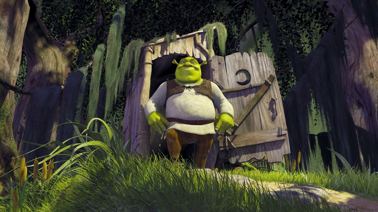 Обои мультфильм, шрек, шрэк, cartoon, shrek разрешение 3000x1808 Загрузить