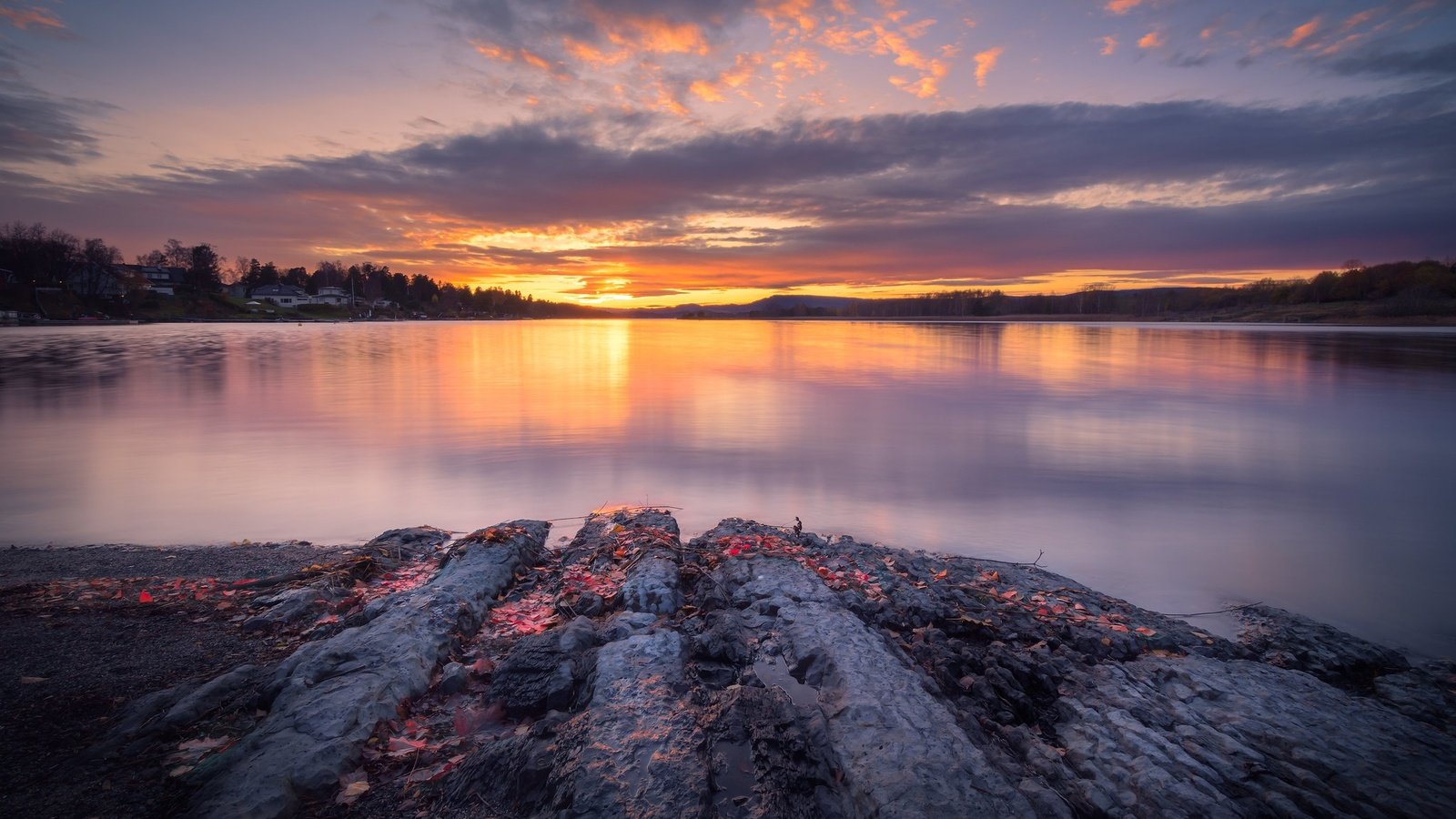 Обои озеро, берег, закат, lake, shore, sunset разрешение 2048x1365 Загрузить