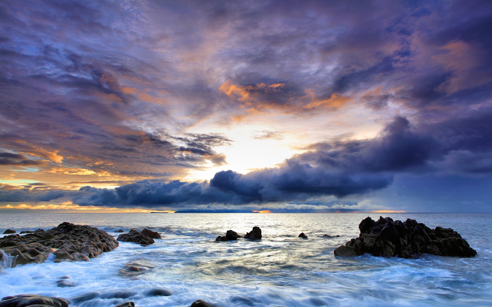 Обои небо, вода, скалы, закат, море, португалия, the sky, water, rocks, sunset, sea, portugal разрешение 2560x1600 Загрузить