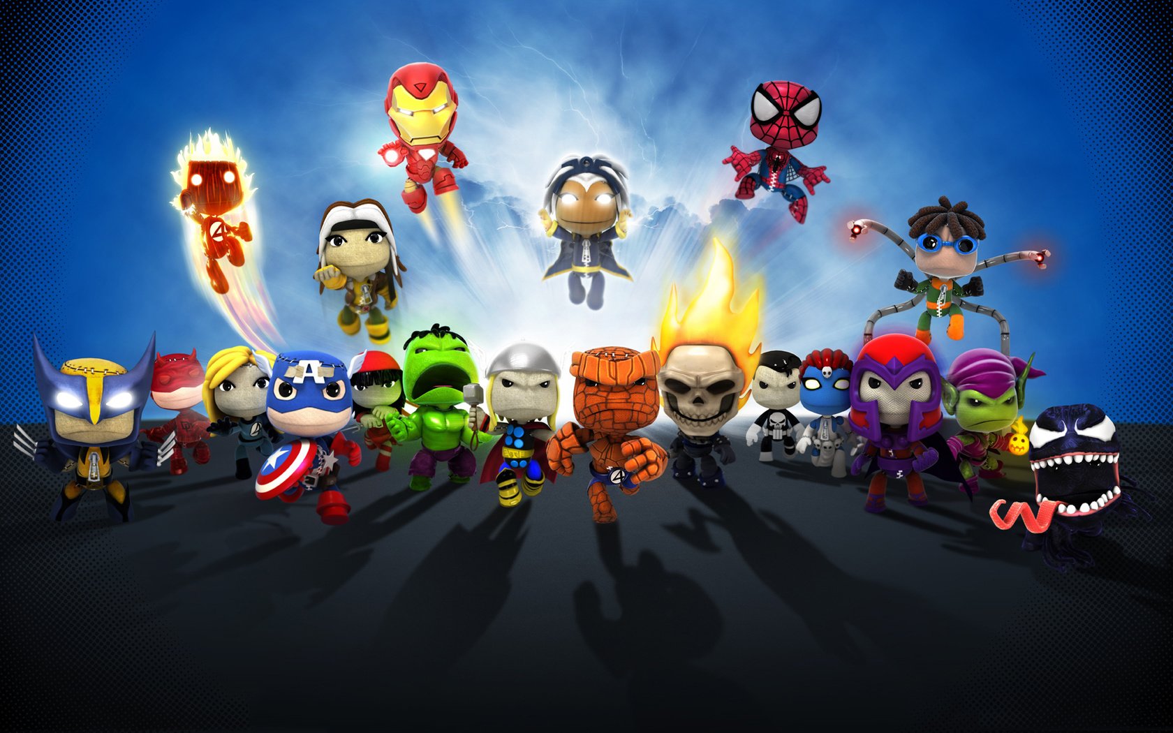 Обои герои, little big planet, комиксы, пародия, heroes, comics, parody разрешение 1920x1080 Загрузить