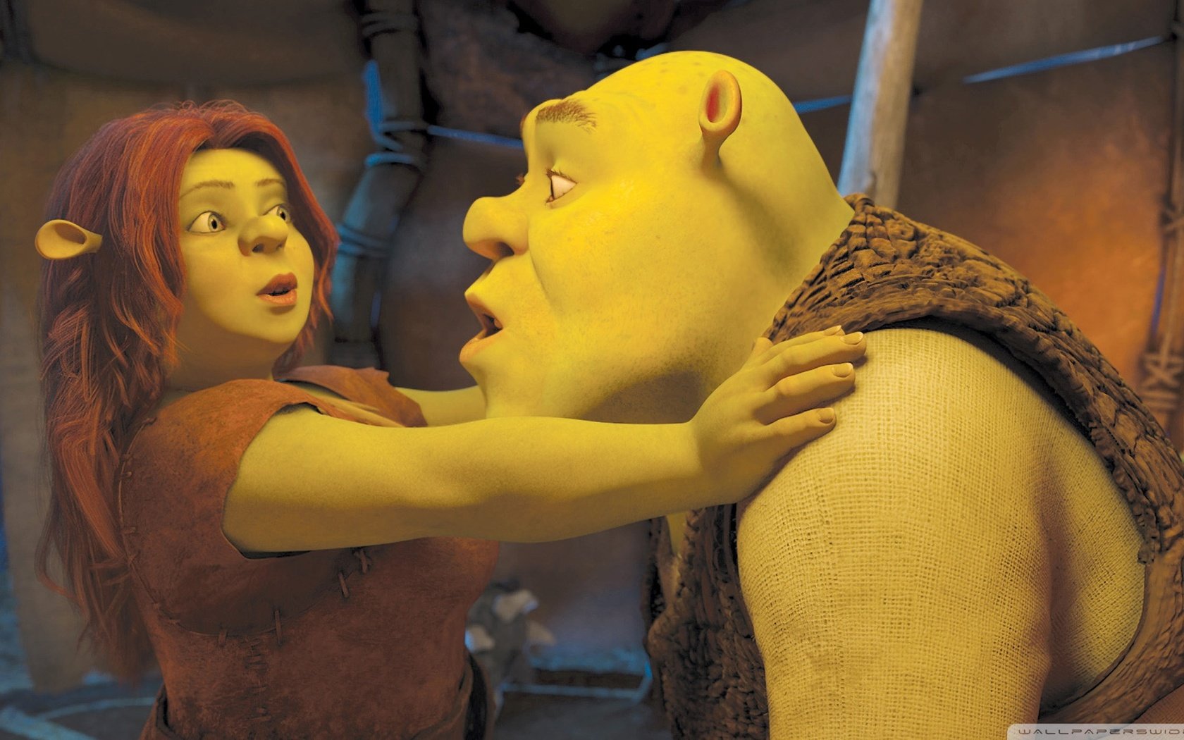 Обои шрек, фиона, shrek, fiona разрешение 1920x1080 Загрузить