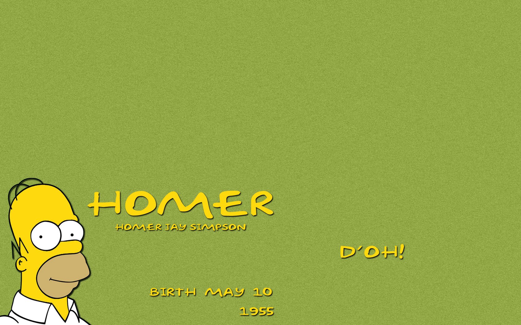 Обои гомер, gsimpsons, stupid, рождение, homer, birth разрешение 2560x1600 Загрузить