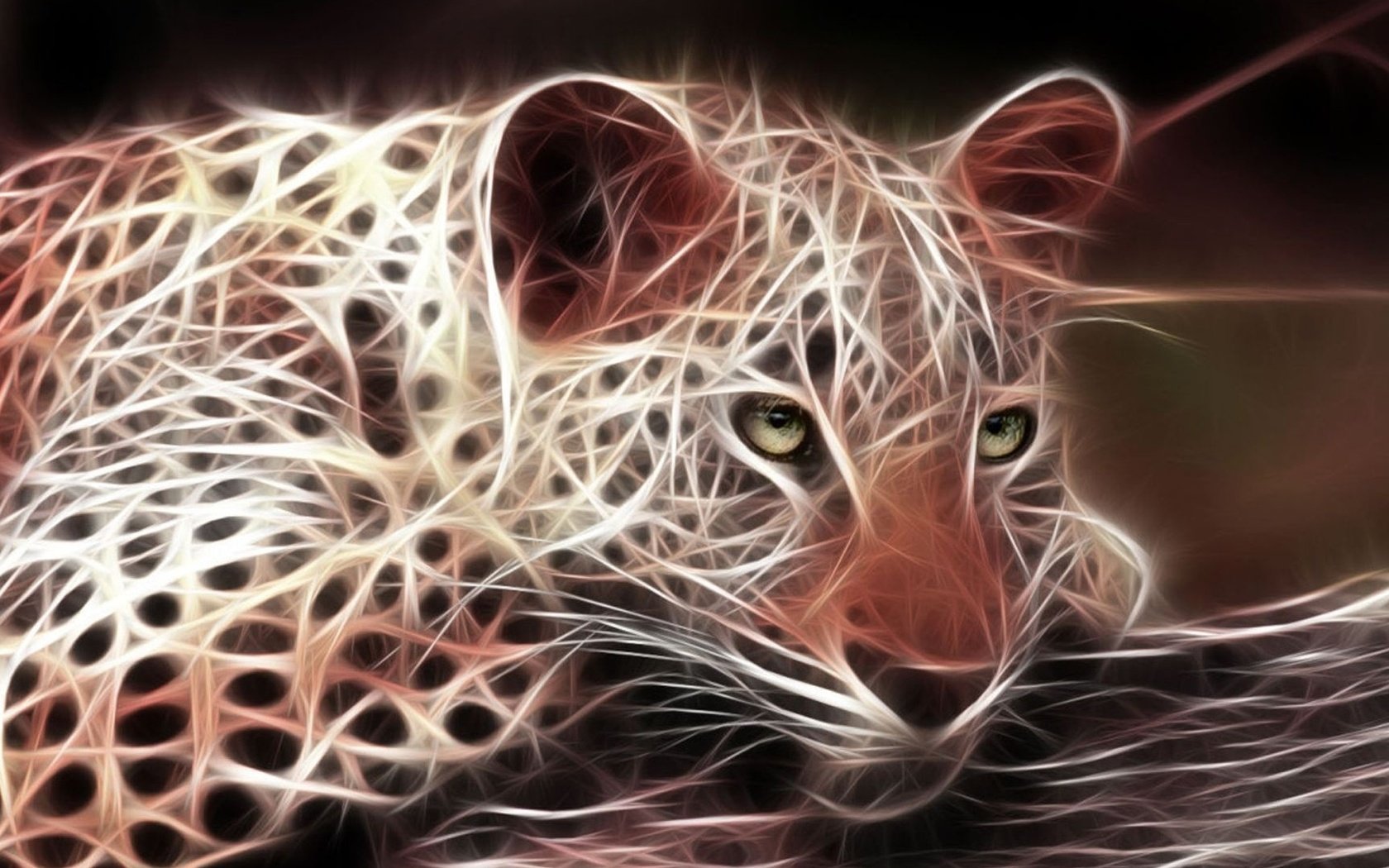 Обои животные, леопард, хищник, 3д, animals, leopard, predator, 3d разрешение 1920x1080 Загрузить