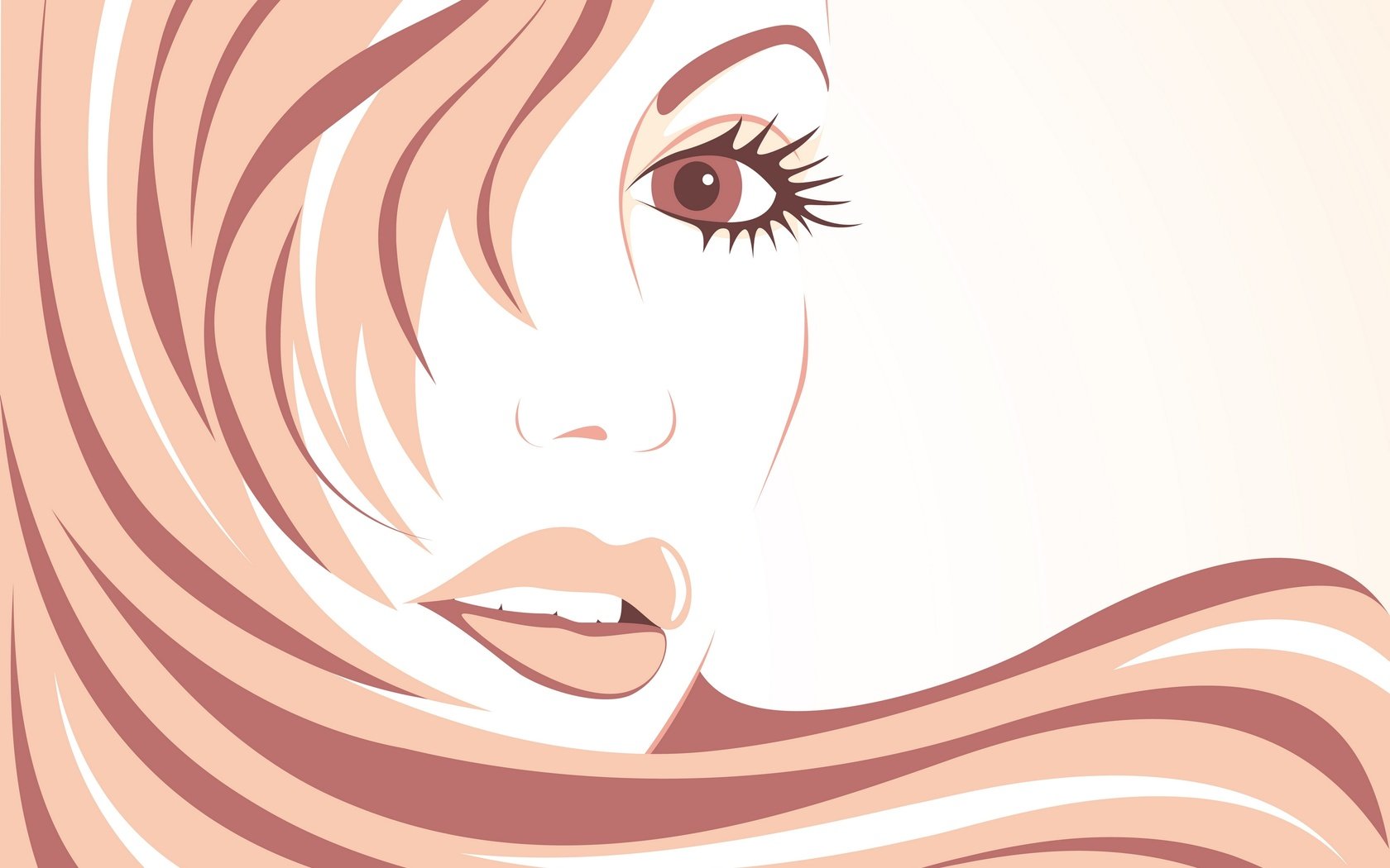 Обои девушка, вектор, взгляд, волосы, лицо, ресницы, girl, vector, look, hair, face, eyelashes разрешение 2880x2037 Загрузить