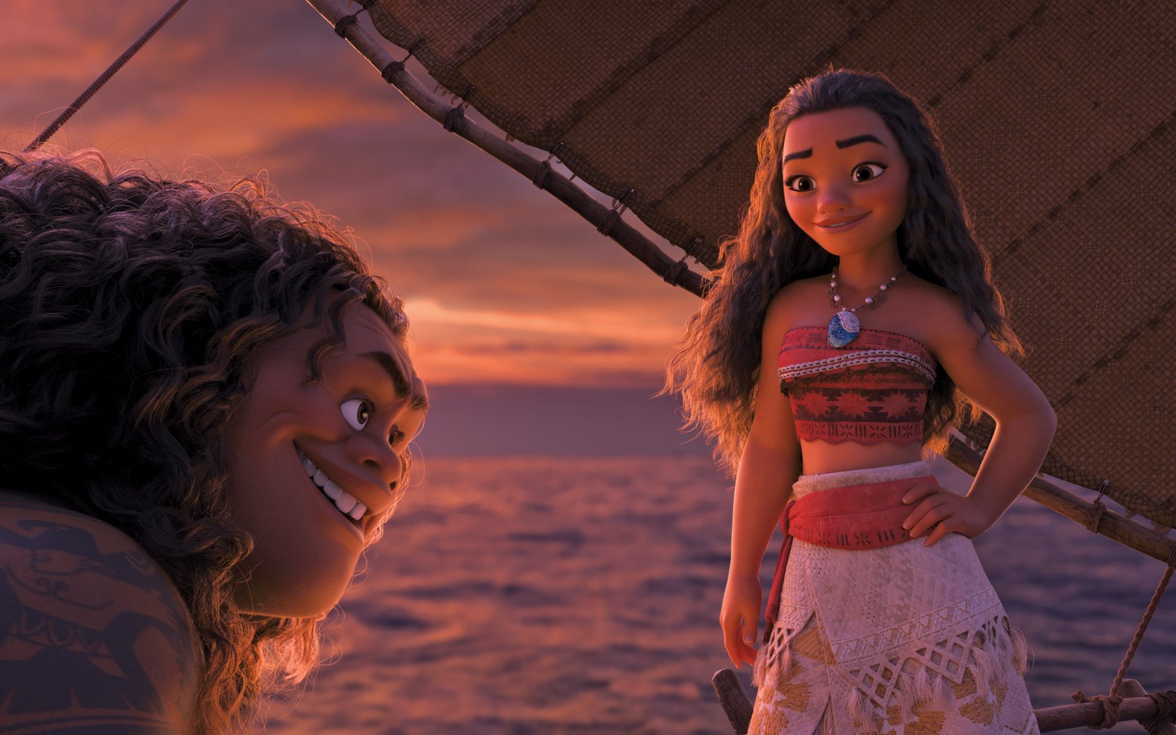 Обои дисней, моана, мауи, disney, moana, maui разрешение 3840x1608 Загрузить