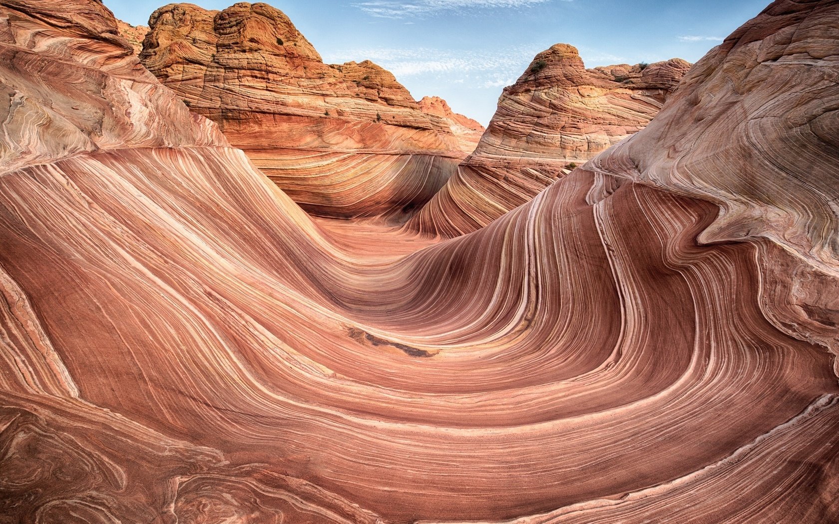 Обои скалы, текстура, волны, узор, каньон, сша, аризона, jens bernard, the wave, rocks, texture, wave, pattern, canyon, usa, az разрешение 2048x1365 Загрузить