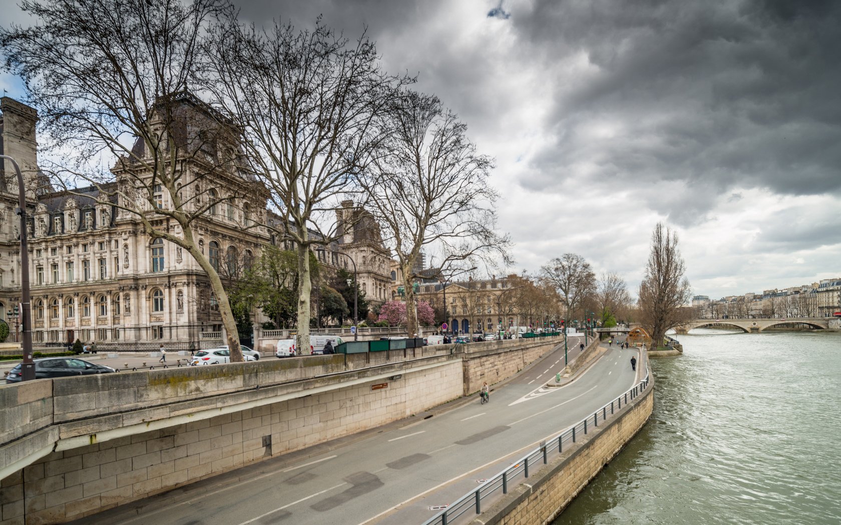 Обои мост, париж, городок, франция, bridge, paris, town, france разрешение 2112x1188 Загрузить