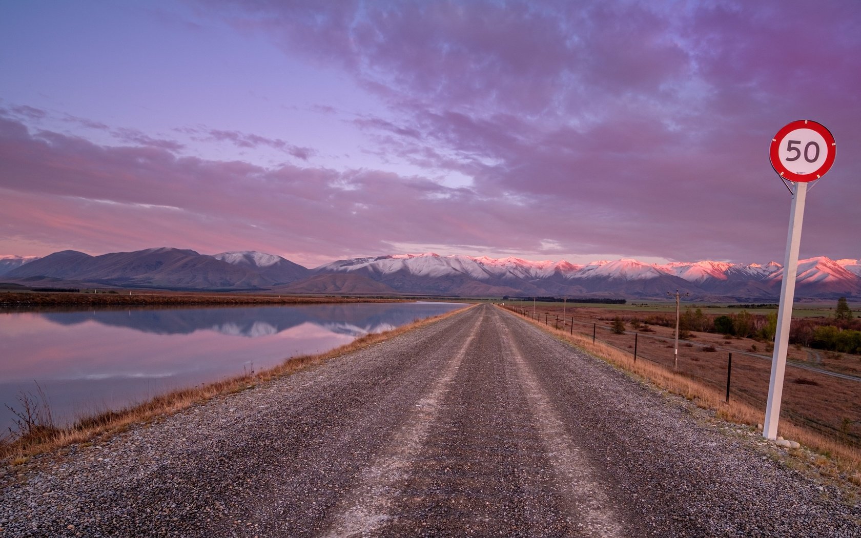 Обои дорога, природа, знак, road, nature, sign разрешение 3840x2160 Загрузить