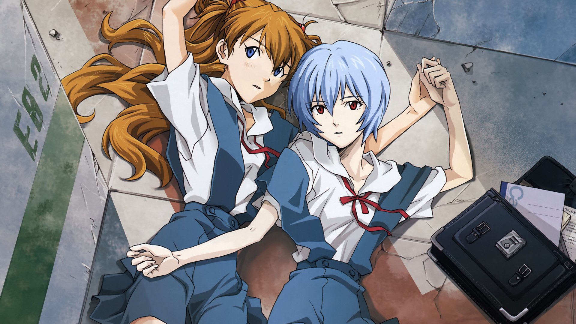 Обои neon genesis evangelion, asuka langley soryu, ayanami rei разрешение 1920x1200 Загрузить