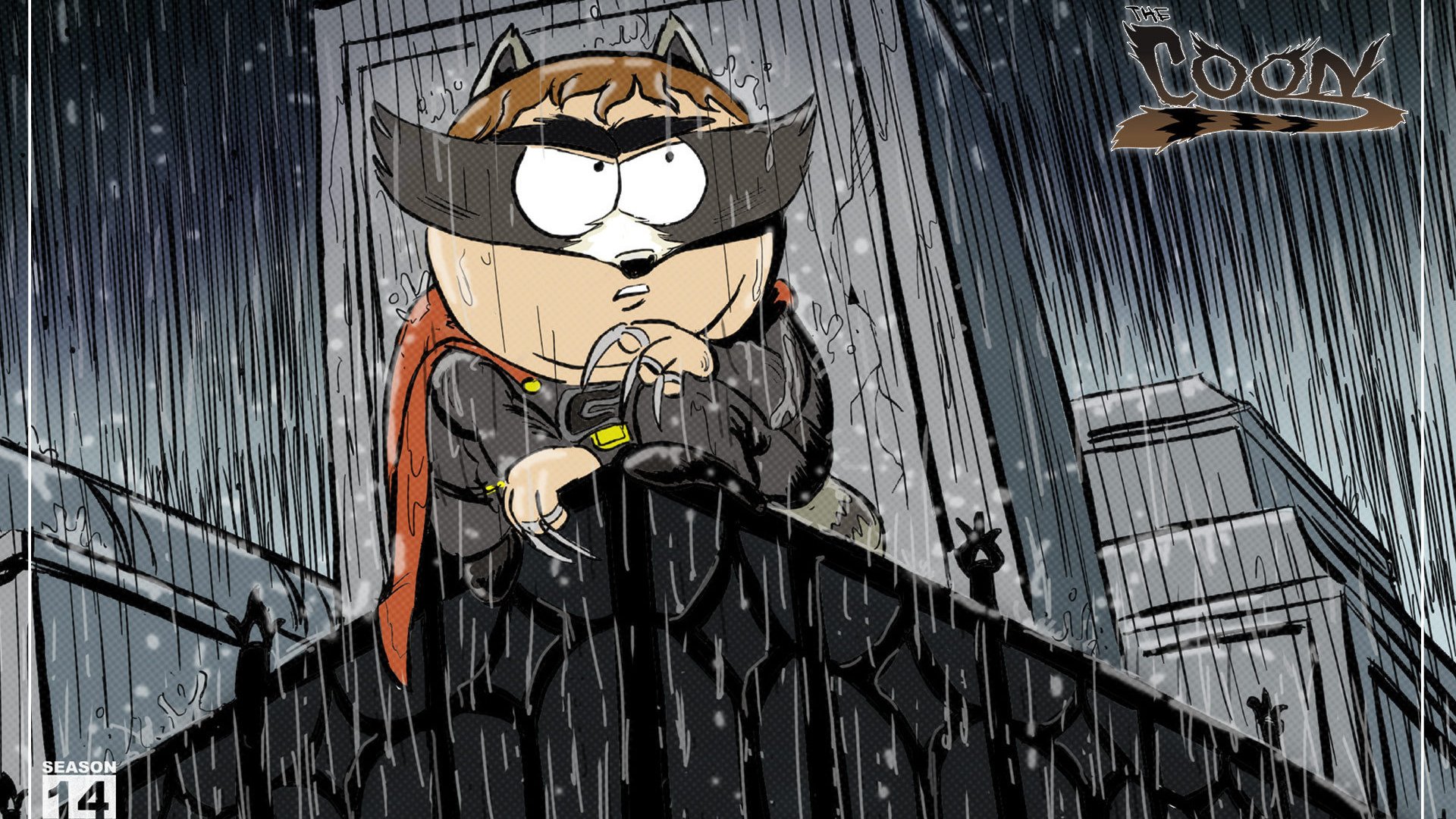 Обои герой, картман, южный парк, coon, енот, супер, злодей, hero, cartman, south park, raccoon, super, villain разрешение 1920x1200 Загрузить