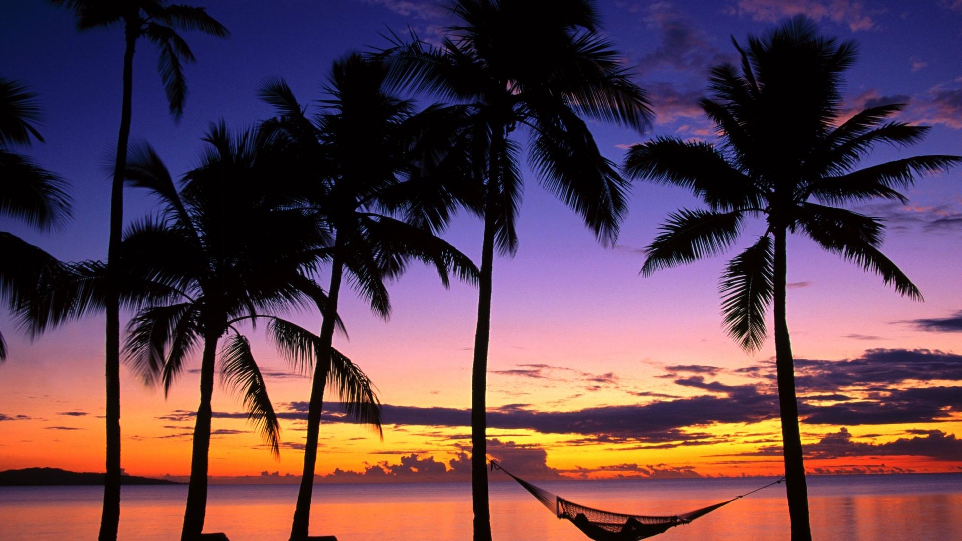 Обои вечер, берег, закат, пальмы, гамак, denarau island, fiji, the evening, shore, sunset, palm trees, hammock разрешение 1999x1333 Загрузить