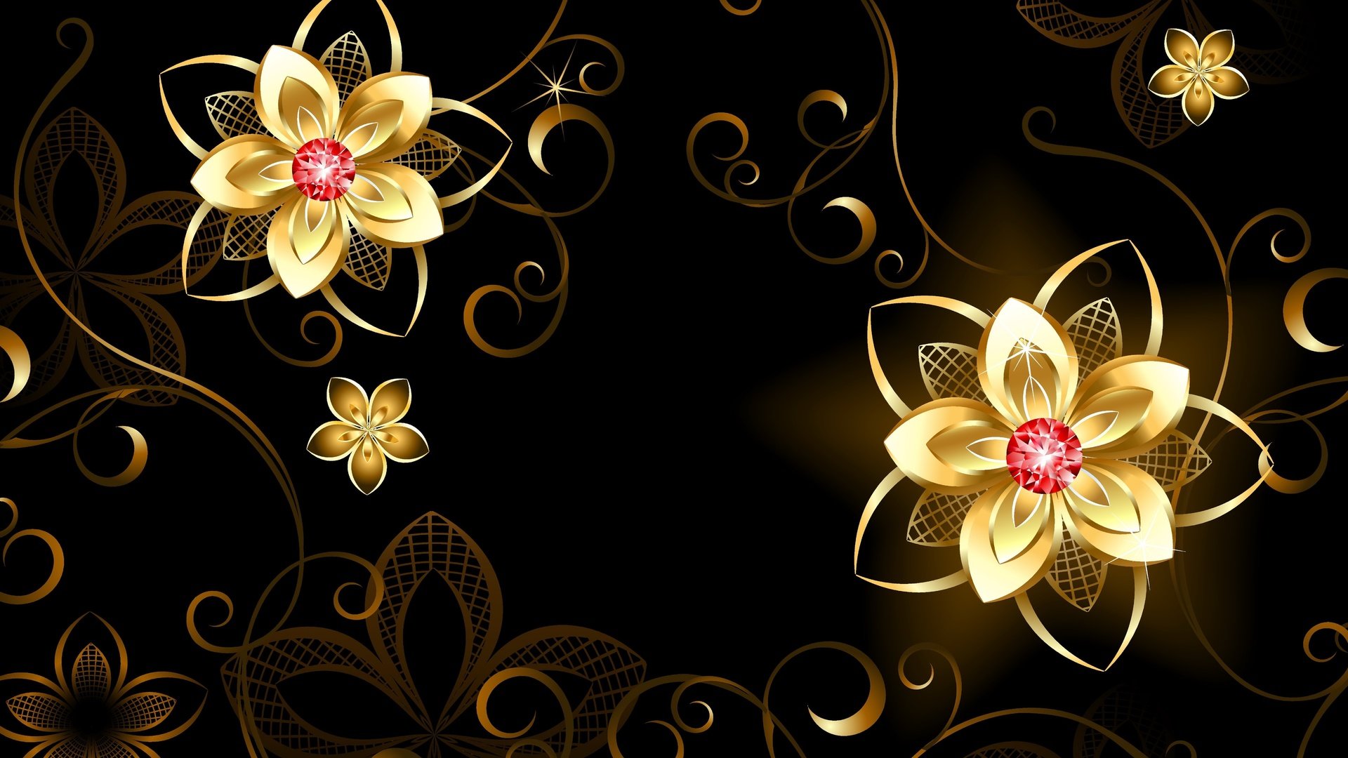 Обои цветы, фон, узор, flowers, background, pattern разрешение 6891x4119 Загрузить