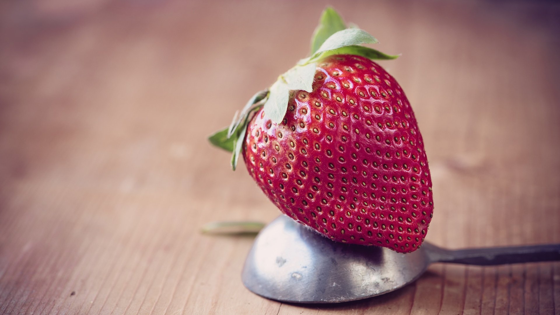 Обои макро, фон, ягода, клубника, стол, ложка, macro, background, berry, strawberry, table, spoon разрешение 3000x1687 Загрузить