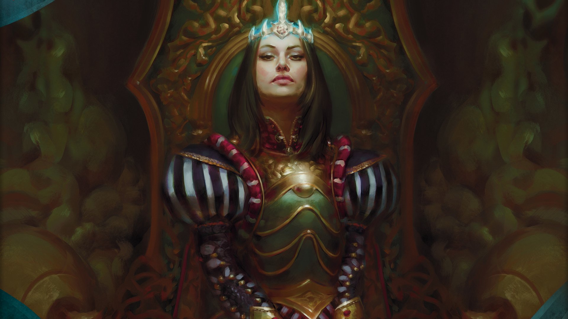 Обои арт, magic the gathering, mtg, queen marchesa, conspiracy take the crown, kieran yanner, art разрешение 2560x1600 Загрузить