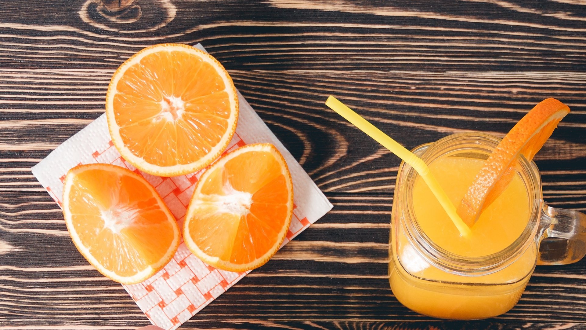 Обои напиток, апельсины, сок, фреш, drink, oranges, juice, fresh разрешение 2760x1425 Загрузить