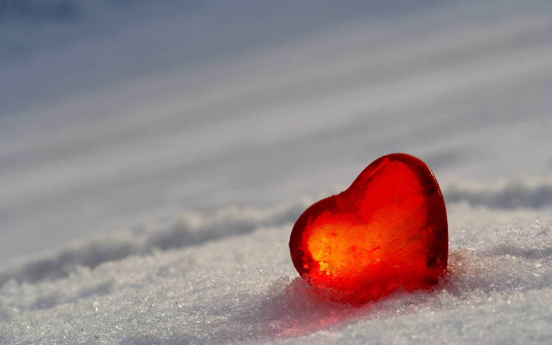 Обои снег, лёд, сердце, snow, ice, heart разрешение 2560x1600 Загрузить