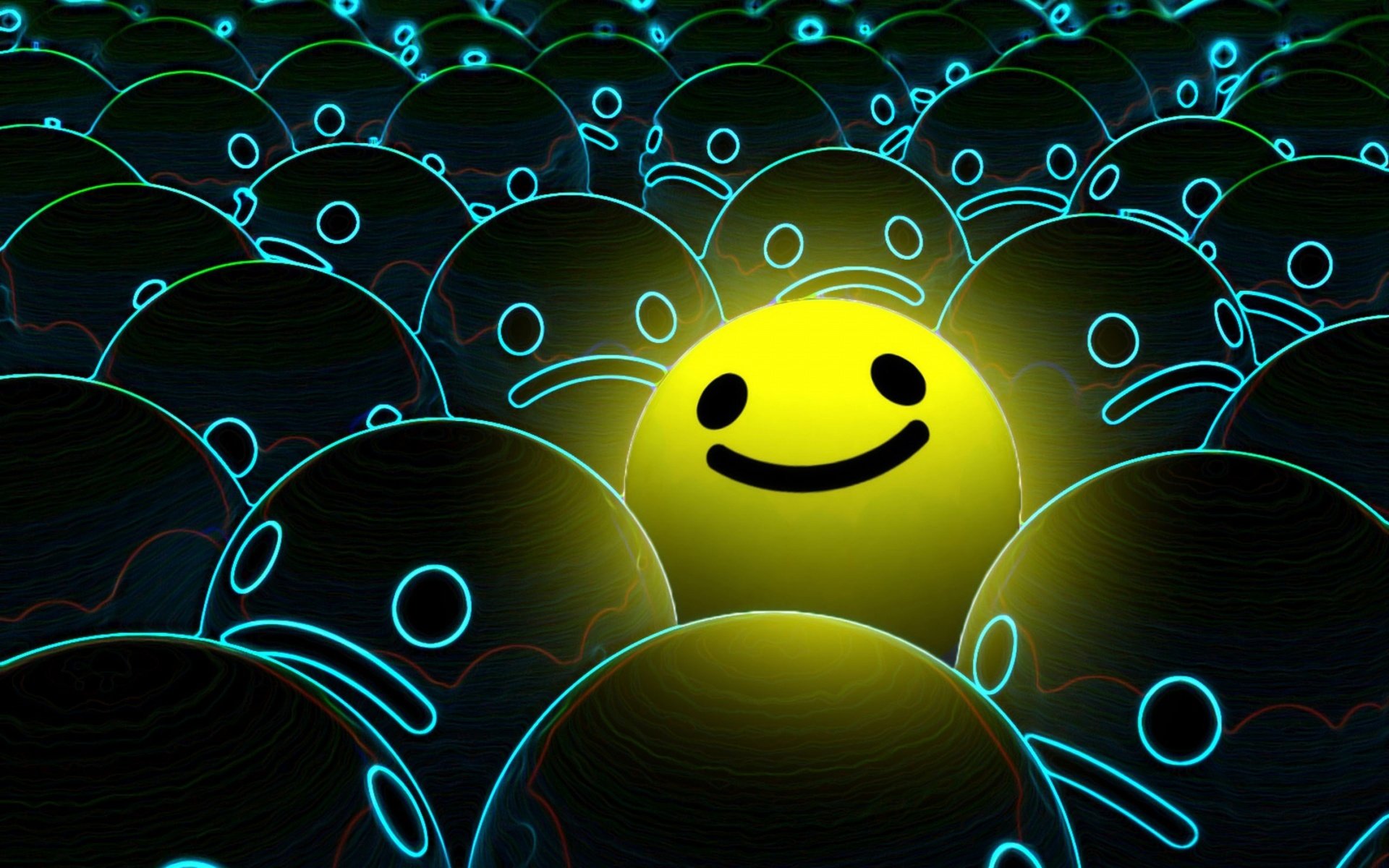 Обои улыбка, графика, смайлик, 3д, рожица, smile, graphics, smiley, 3d разрешение 2880x1800 Загрузить