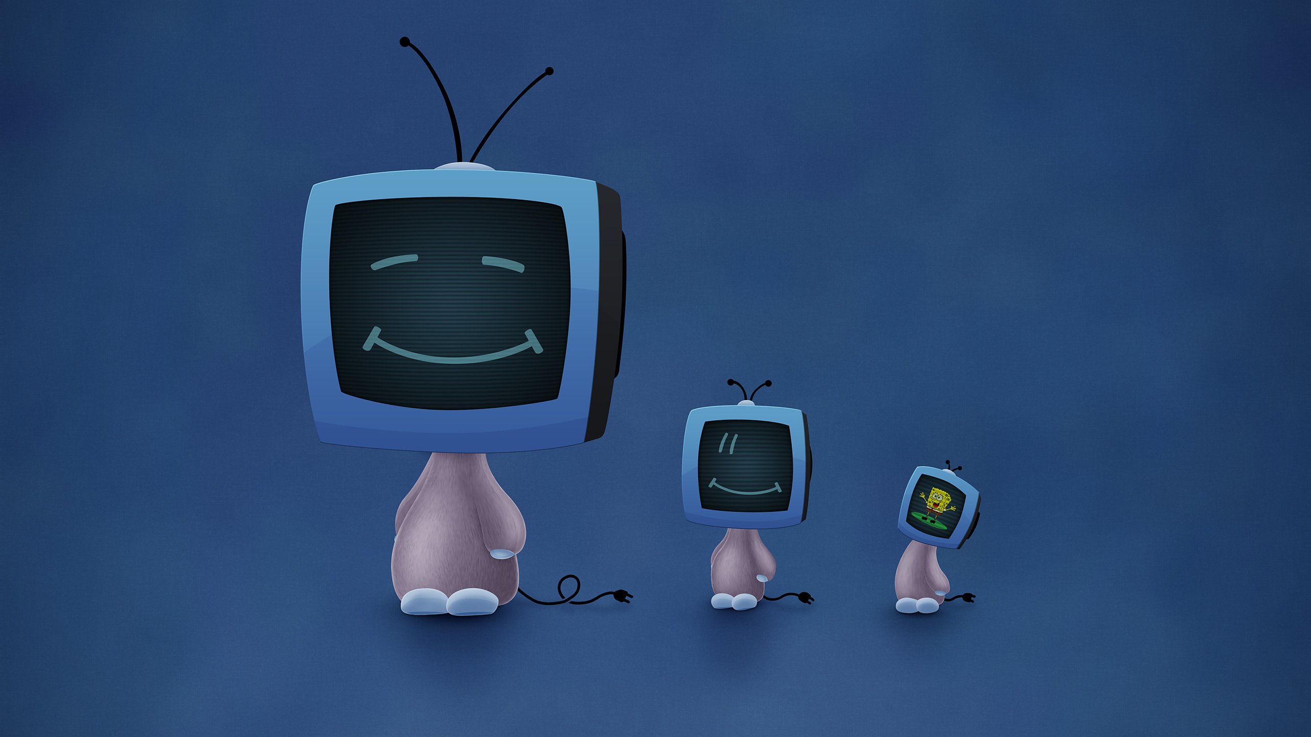 Обои улыбки, губка боб, телевизоры, smile, spongebob, tv разрешение 2560x1600 Загрузить