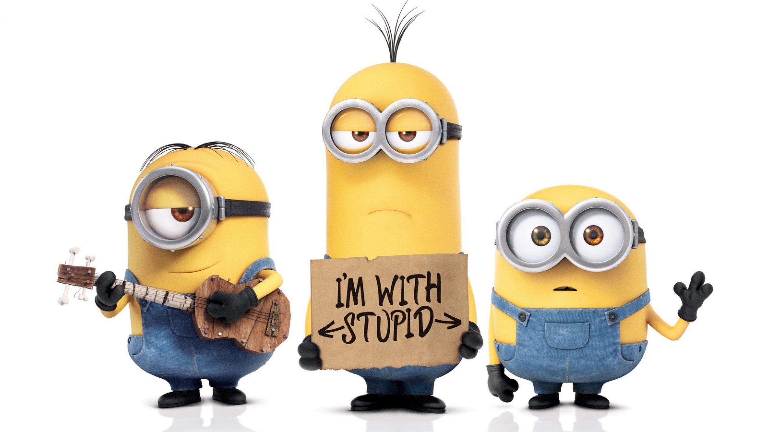 Обои мультфильм, миньоны, cartoon, minions разрешение 3840x2160 Загрузить